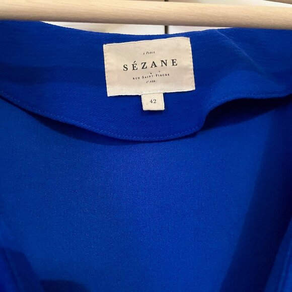 Sezane Gigi Dress in Electric Blue - Picture 3 of 4
